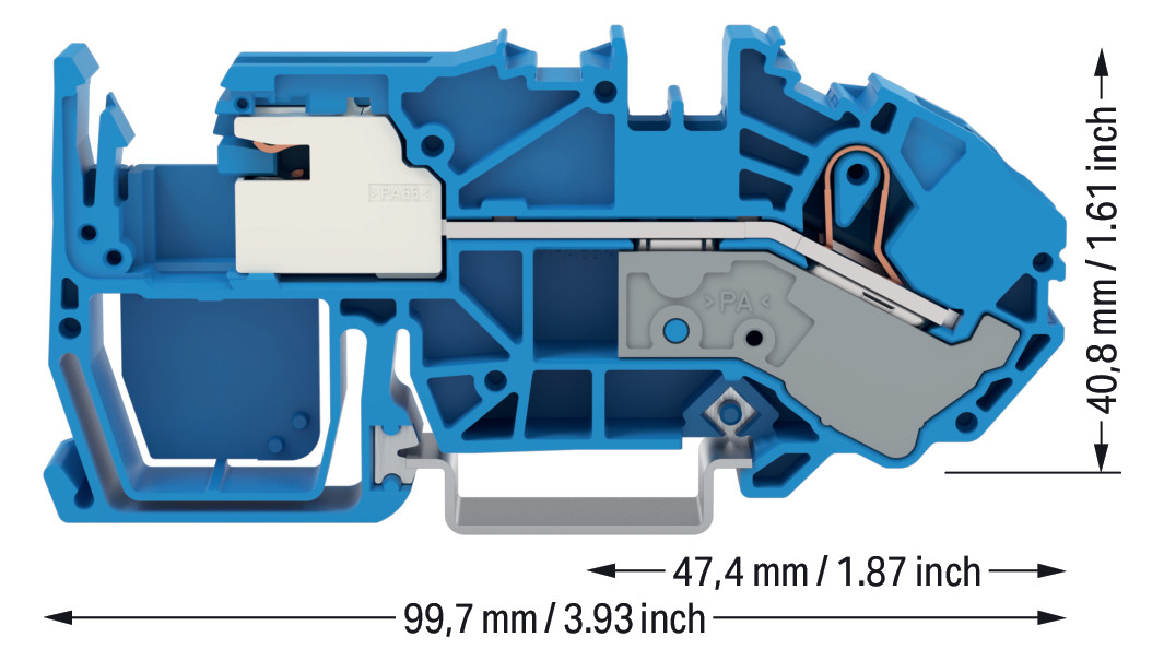 Trennreihenklemme bl Serie 2016 1Etage 0,5-16qmm 76A APL_erf.