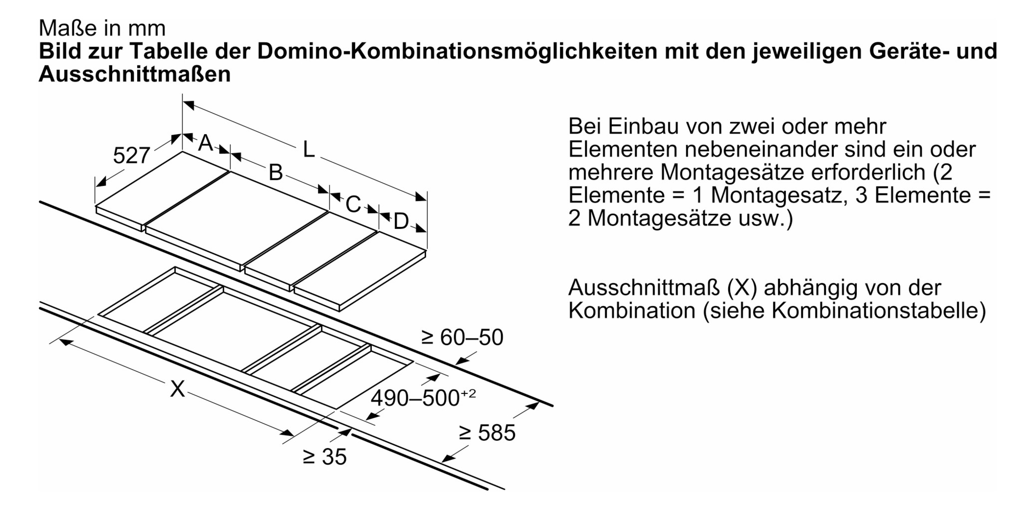 Induktionsfeld autark Serie 6 306x527mm