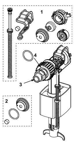 TECE Füllventil TECElux für Uni-Spülkasten für TECElux Module, F 10 Universal