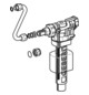 Geberit Füllventil Typ 380 Wasseranschluss seitlich, 3/8", Nippel Messing, für UP-Spülkästen