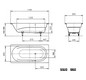 Kaldewei Badewanne VAIO 960 170x80cm, Griffloch, SÜL, Vollantislip, weiß