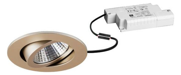LED-Einbaustrahler 7W 2700K 740lm Konv champ 1LED Alu IP20 mt RF:hochglänzend