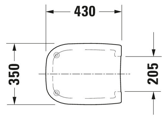 Duravit WC-Sitz D-Code Compact ohne Absenkautomatik, Scharniere Edelstahl, weiß