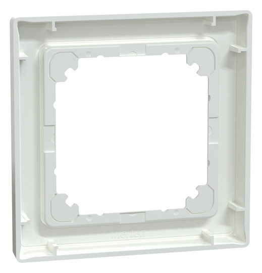 Rahmen 1f akws glz M-SMART Kst f.GEB-K aktivweiß Unterputzmontage Thermopl