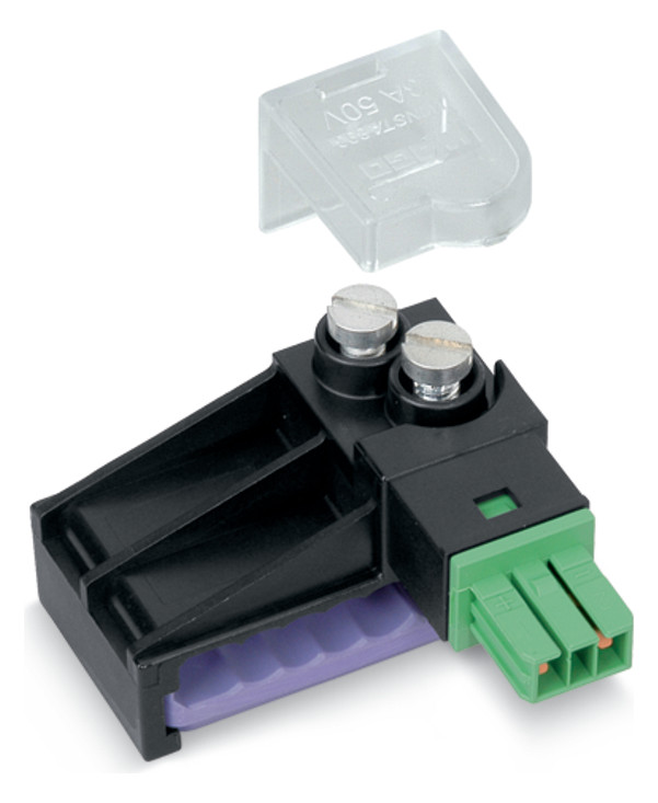 Flachleitungsadapter Serie 893 2p 50V 3A sw Abgriff Schraub