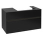 V&B Waschtischunterschrank Collaro 100x54,8x50cm, Waschtisch rechts, LED-Beleuchtung 7,3 W, black matt laquer