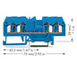 Reihenklemme 0,08-2,5qmm Serie 280 20A 1Etage 4kl bl Hutschiene TH35