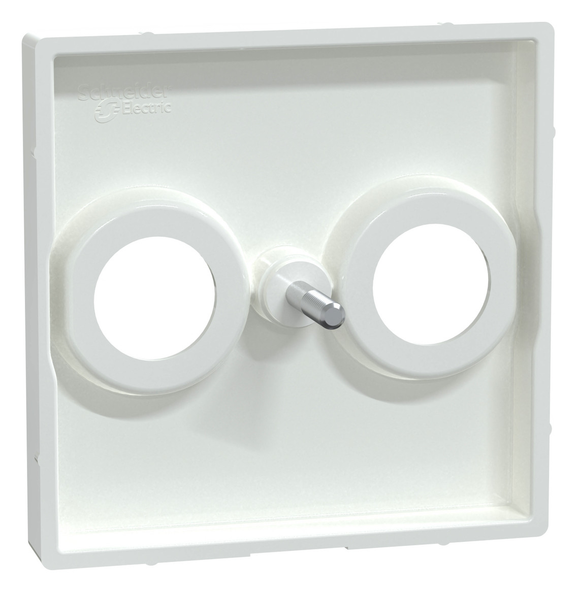 Zentralplatte Ant.dose 2f System M akws Schraubbef aktivweiß