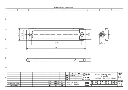 HART HARTING MIN D 50 GLEITV 09670009918 