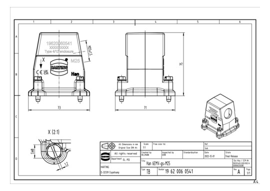 HART Han 6EMV-gs-M25         19620060541 