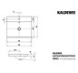 Kaldewei Aufsatz-Waschtisch SILENIO 3041, 90 x 46 x 4 cm, cool grey 90 Perl-Effekt, ohne Überlauf, 1 Hahnloch