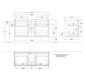 V&B Waschtisch-Unterschrank Finion 120x60,3cm, Abdeckplatte white matt, Anthracite matt