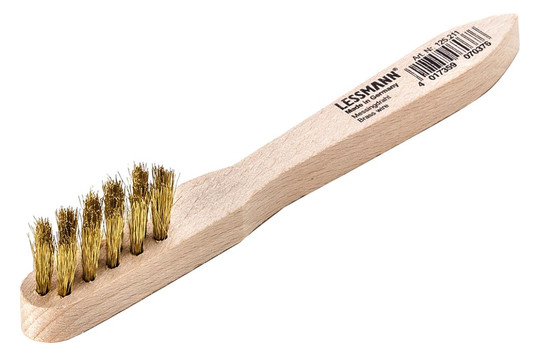 LESSMANN-Zündkerzenbürste, Messing gewellt...