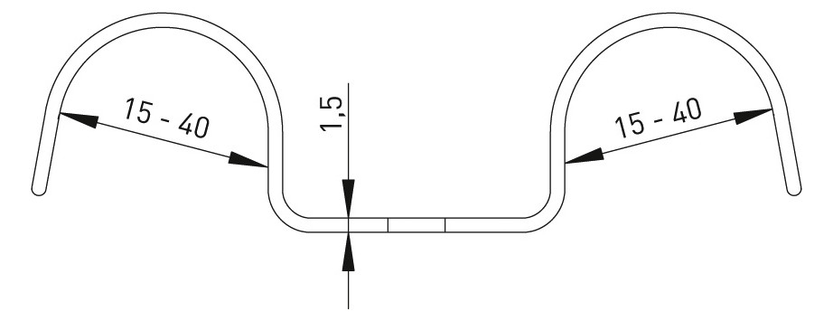 ASW Nagelschelle für Rohre 27-28 mm, Stahl verzinkt, doppelt