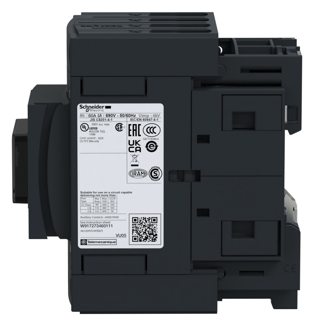 Leistungsschütz 18,5kW 4S 48VAC 40A 1S+1Ö/Hilf