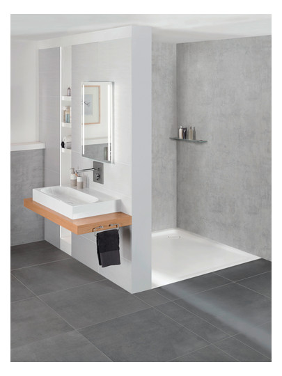Kaldewei Aufsatz-Waschtisch CENTRO 3058, 90 x 50 x 12 cm, cool grey 90, ohne Überlauf, ohne Hahnloch