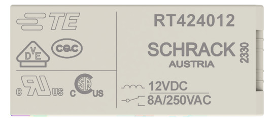 Schaltrelais Serie 788 2W IP40 LP 12,7x15,7x29mm