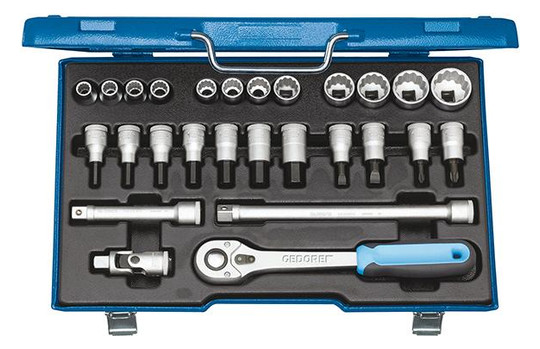 GEDORE-Steckschlüssel-Garnitur D19IMU-10 - 1/2,...