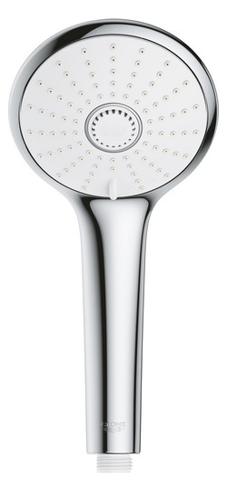 GROHE Handbrause Euphoria 110 Massage 3 Strahlarten, Brauseboden weiß, chrom