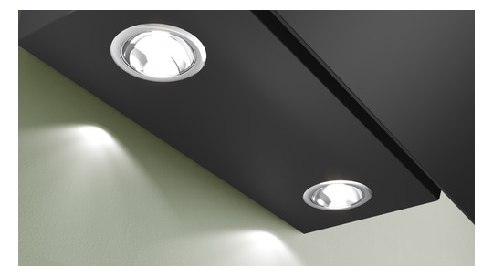 Wandesse 590mm sw A 60dB 430cbm/h Ø150mm LED 3st Uml T325mm