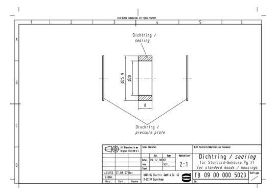 HART Dichtring Pg21          09000005023 