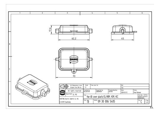 HART Schutzkappe f. B6       09300065405 