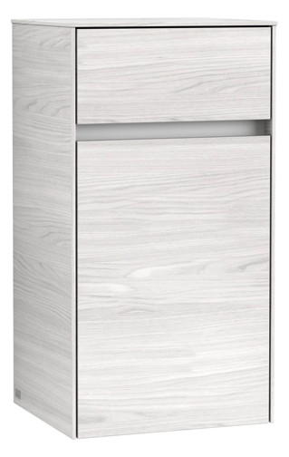 V&B Seitenschrank Collaro 40,4x74,8x34,9cm, Anschlag links, white wood
