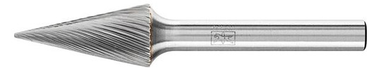 PFERD-HM-Frässtift Spitzkegel SKM - 12x25mm, Z5,...