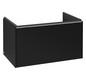 V&B Waschtisch-Unterschrank Subway 3.0 77,2x42,9x47,8cm, mit LED/Griff Aluminium glänzend, volcano black