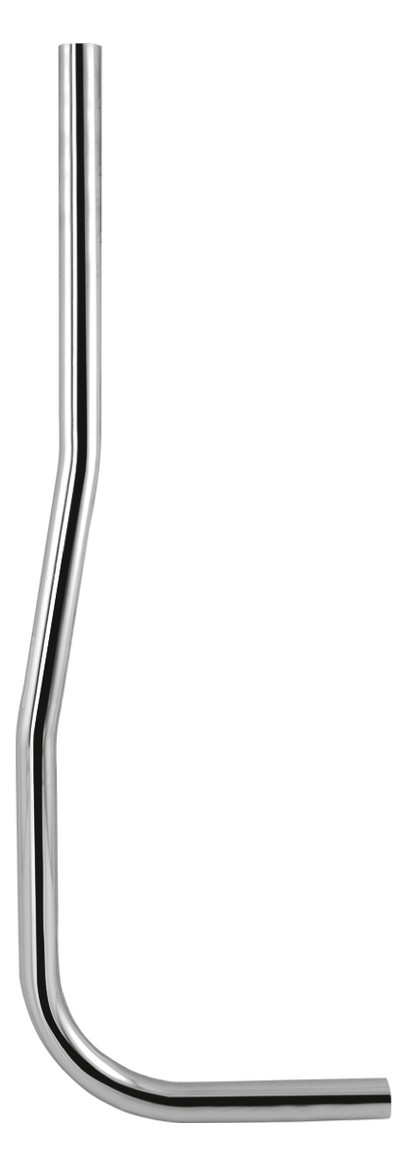 ASW Druckspülrohr 32/30x200x600mm, DN 25, Messing verchromt, 45mm gekröpft