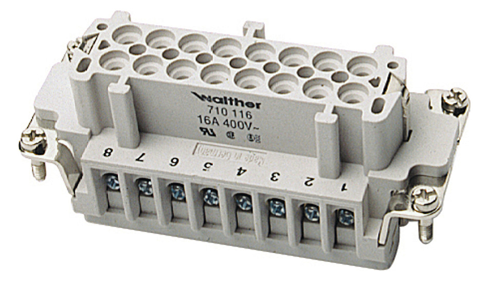 Kontakteinsatz Buchse 16p Schraub 16A 500V 0,5-2,5qmm