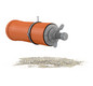 Crassus Schnellverschlussstopfen CSV 125, 118-142 mm, Länge 100 mm, EPDM/PVC