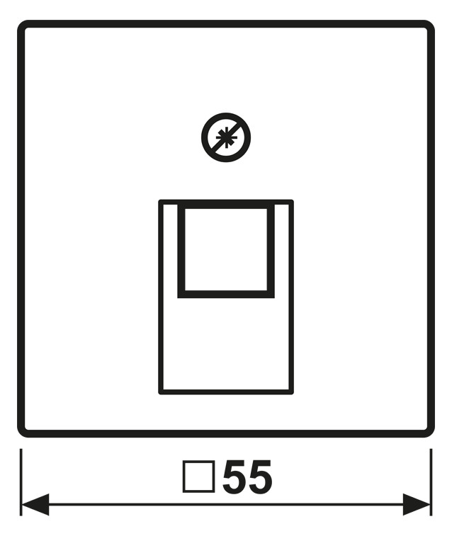 Vollplatte UAE/IAE 1f A sw Schraubbef VP ohne Vollplatte UAE/IAE 1f A sw Schraubbef VP ohne