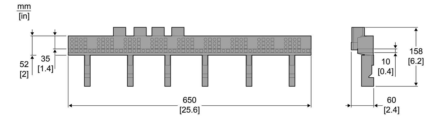 Steuerleitungsklemme 4p 10qmm