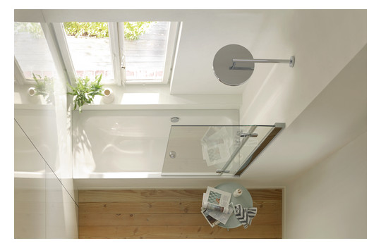 Badewanne BetteSelect 3432 170x75x42cm, Fußende rechts, Überlauf hinten, snow