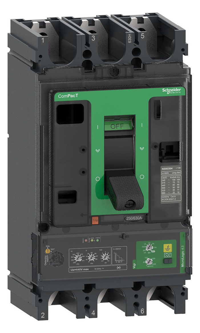 Leistungsschalter 570A 3p 225-570A/In m.UnterSpgsausl Motorantrieb optional