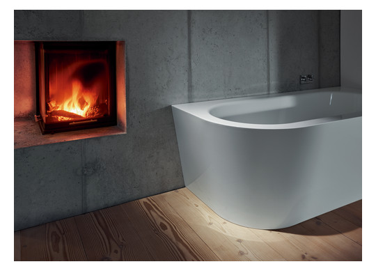 Badewanne BetteStarlet V Silhouette-6690 ebony, 175x80x42cm, mit Schürze