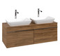 V&B Waschtisch-Unterschrank Venticello 125,7x43,6x50,2cm, Griff Chrom, kansas oak