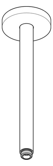 hansgrohe Deckenanschluss Axor 300mm, rund, brushed gold optic
