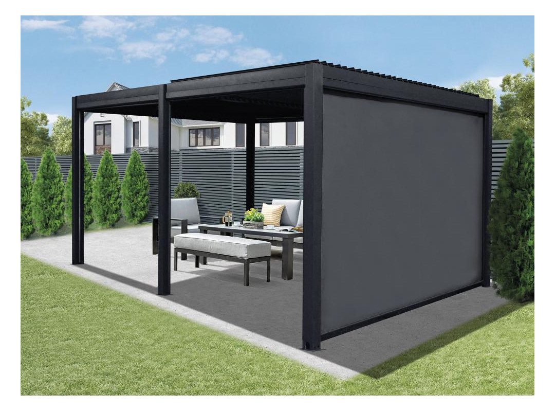 Bild Vorhang für Terrassenürdachung 200x283 c m (xB) - floraworld-2