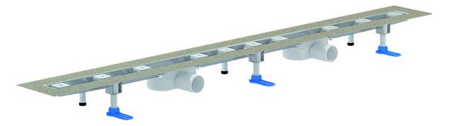 Dallmer Duschrinne CeraLine Nano F Duo 2000, L1 2000/L2 2100/L3 800 mm, DN 50