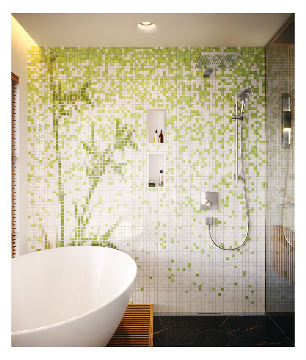 hansgrohe Fertigmontageset ShowerSelect UP-Thermostat, 2 Verbraucher, chrom