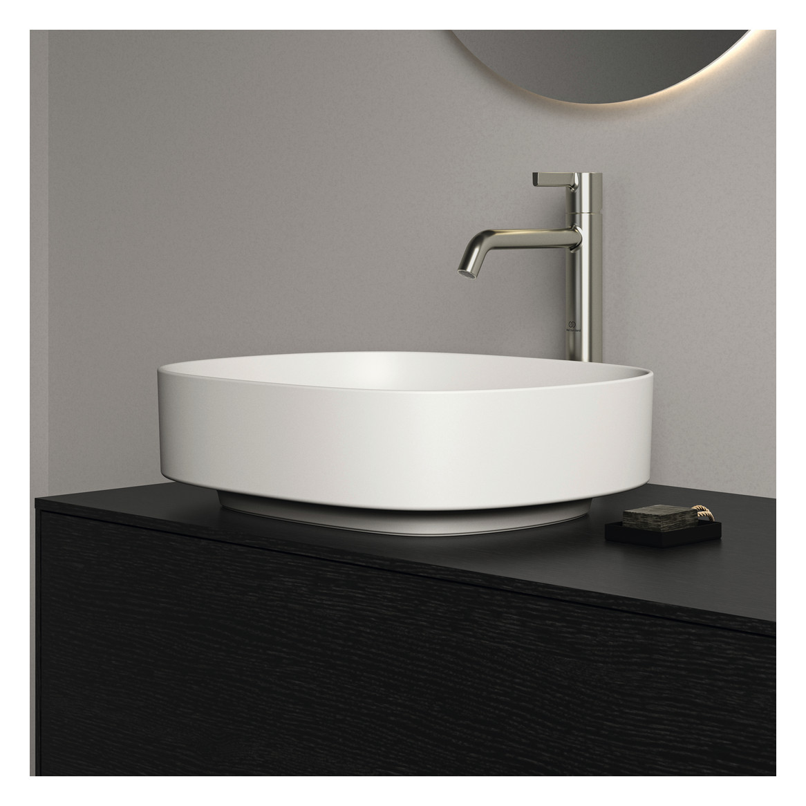 Ideal-Standard Waschtisch Linda-X 45x38x13cm, ohne Hahnloch/Überlauf, seidenweiß