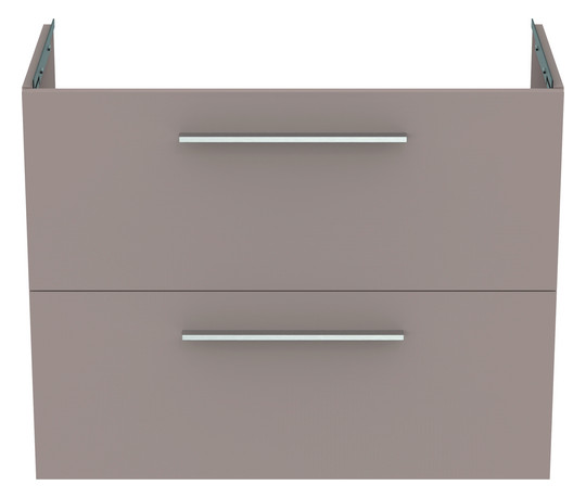 Ideal-Standard Möbel-Waschtischunterschrank i.life S 2 Auszüge, 80 x 37,5 x 63 cm, carbongrau matt