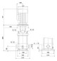 Grundfos Vertikale Kreiselpumpe CRI10-4 A-P-A-E-HQQE 3x230/400 50 HZ