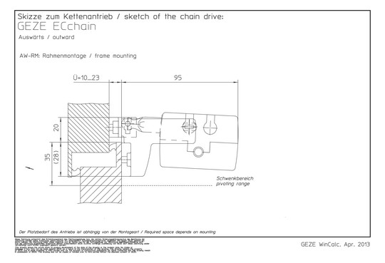 Kettenantrieb ECCHAIN grau        148259 