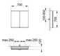 KEUCO Spiegelschrank Royal Modular 2.0 DALI 700 x 700 x 120 mm, 2 Steckdosen, Wandvorbau, 2 Türen, beleuchtet