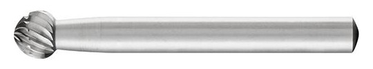PFERD-HSS-Frässtift Kugelform F - 8x7mm, Z3, Schaft 6mm