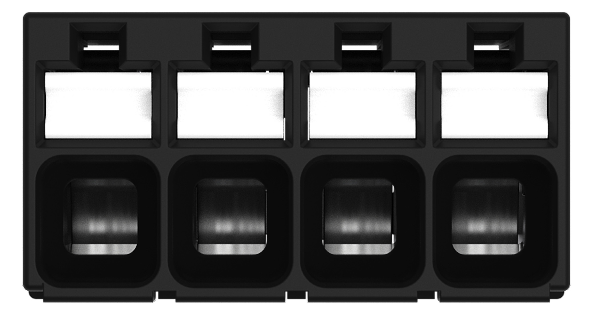 Printklemme 4f 1re sw RM=3,5 0,14-1,5qmm Federzug/THR 0,25-1,5qmm