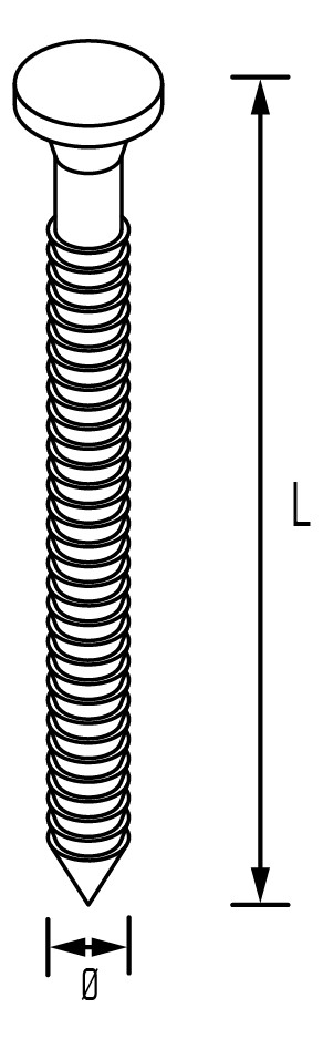 Vermaßte Strichzeichnung